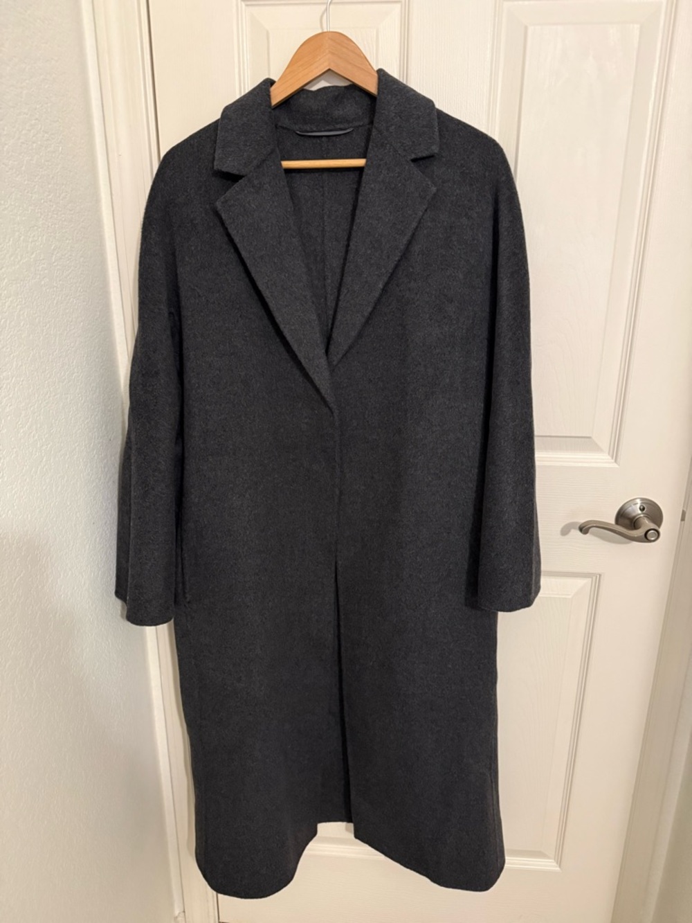 The Curated Classic Coat Charcoal - Picture 3 of 7